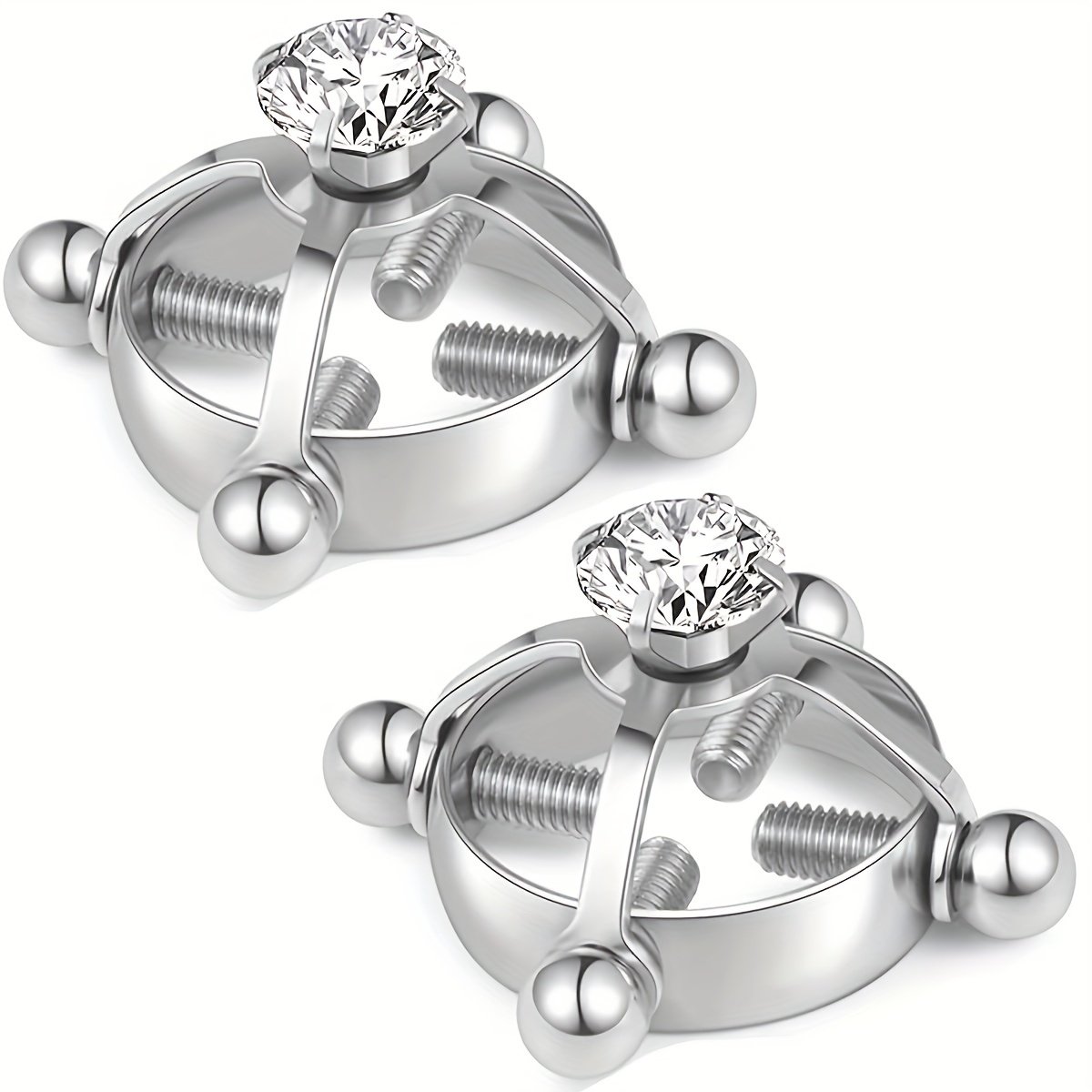 Stainless Steel Non Piercing Breast Jewelry Rings For Women, Sexy