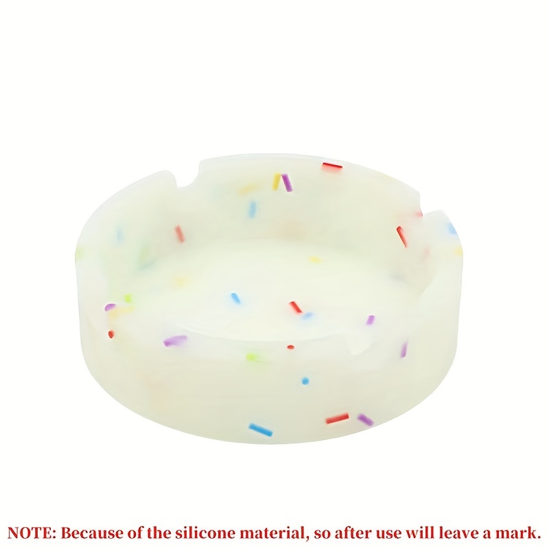 Silicone Ashtray Glow In Dark Durable High Temp Heat Resistant