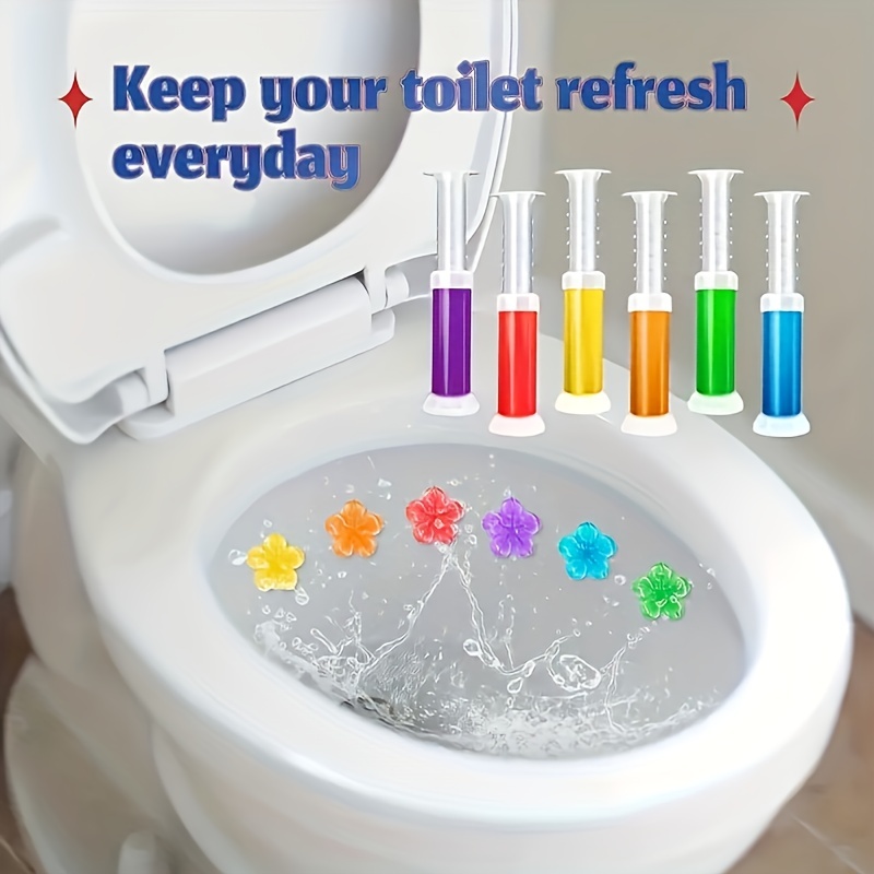 Acheter Gel nettoyant pour toilettes, 1 pièce, déodorant, désodorisant,  fleur aromatique, aiguille, détergent, petite fleur, parfum de toilette,  déodorant