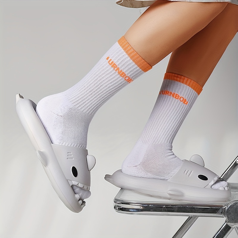 Funny Cloudy Shark House Slippers for Women
