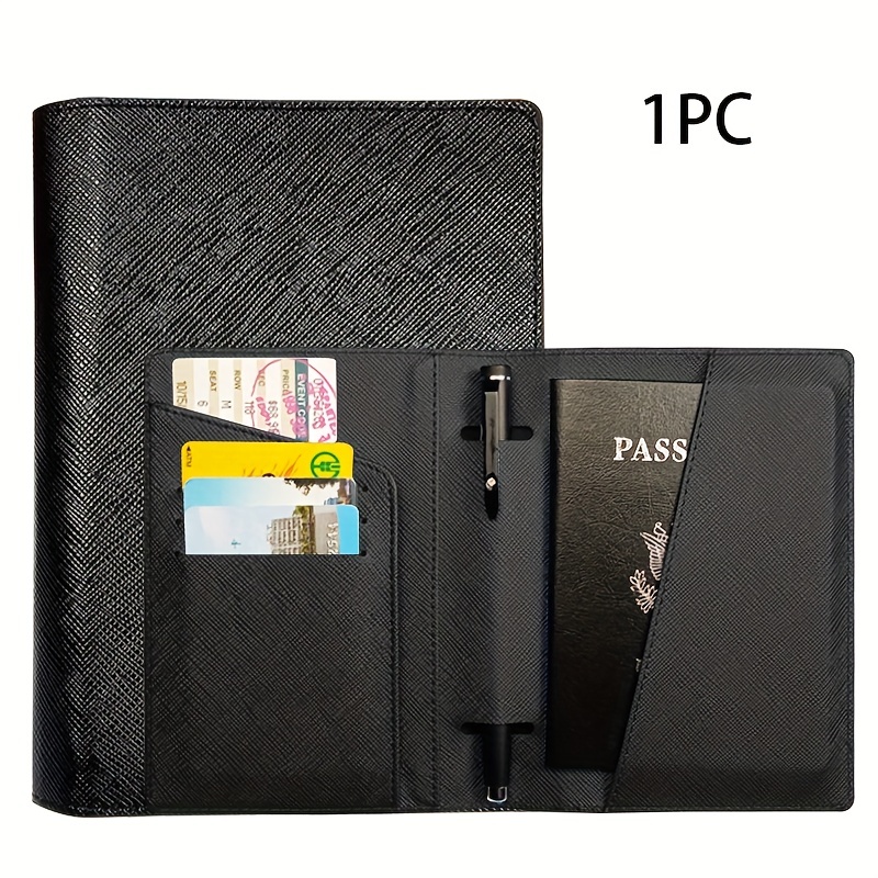 New Passport Holder Passport Wallet Rfid Blocking For Men And Women Designer  Passport Cover - Temu Bahrain