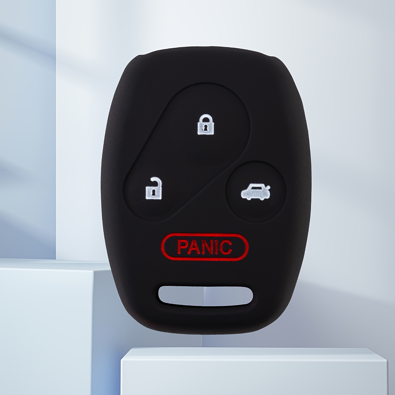 TEMU Applicable To For Car Key 3+1 Button Silicone Protective Cover Anti-fall 2003-2012 Accord / 2006-2013 Ex / 2009-2015 Pilot /2005-2006