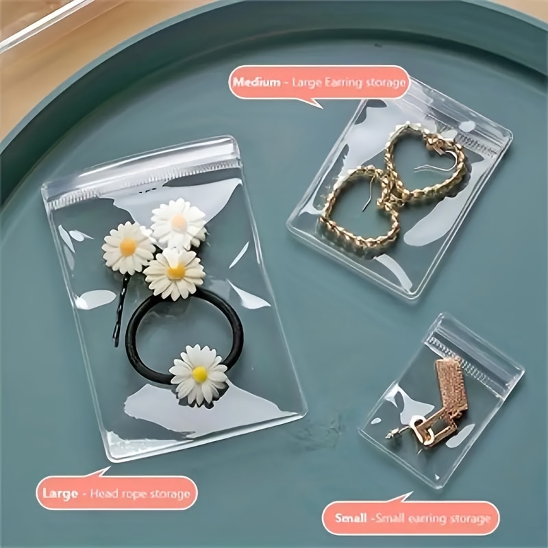 Dustproof Jewelry Bag Small Clear Pouch For Rings Earrings - Temu