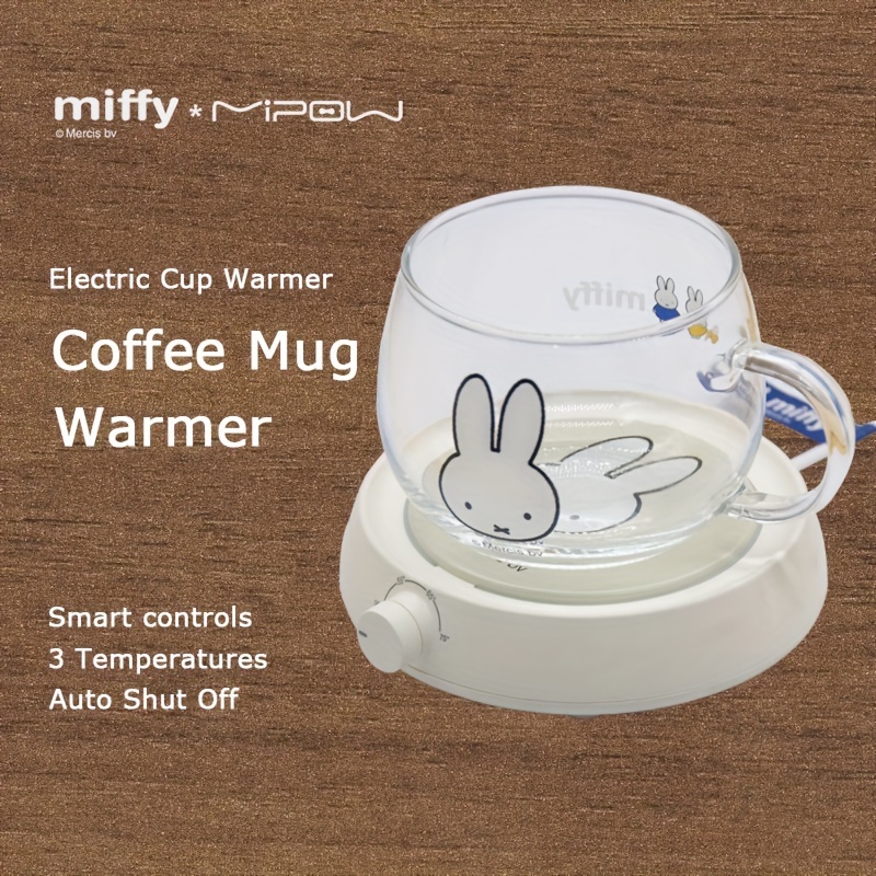 30W Cup Heater Coffee Mug Warmer Electric Hot Plate with 3