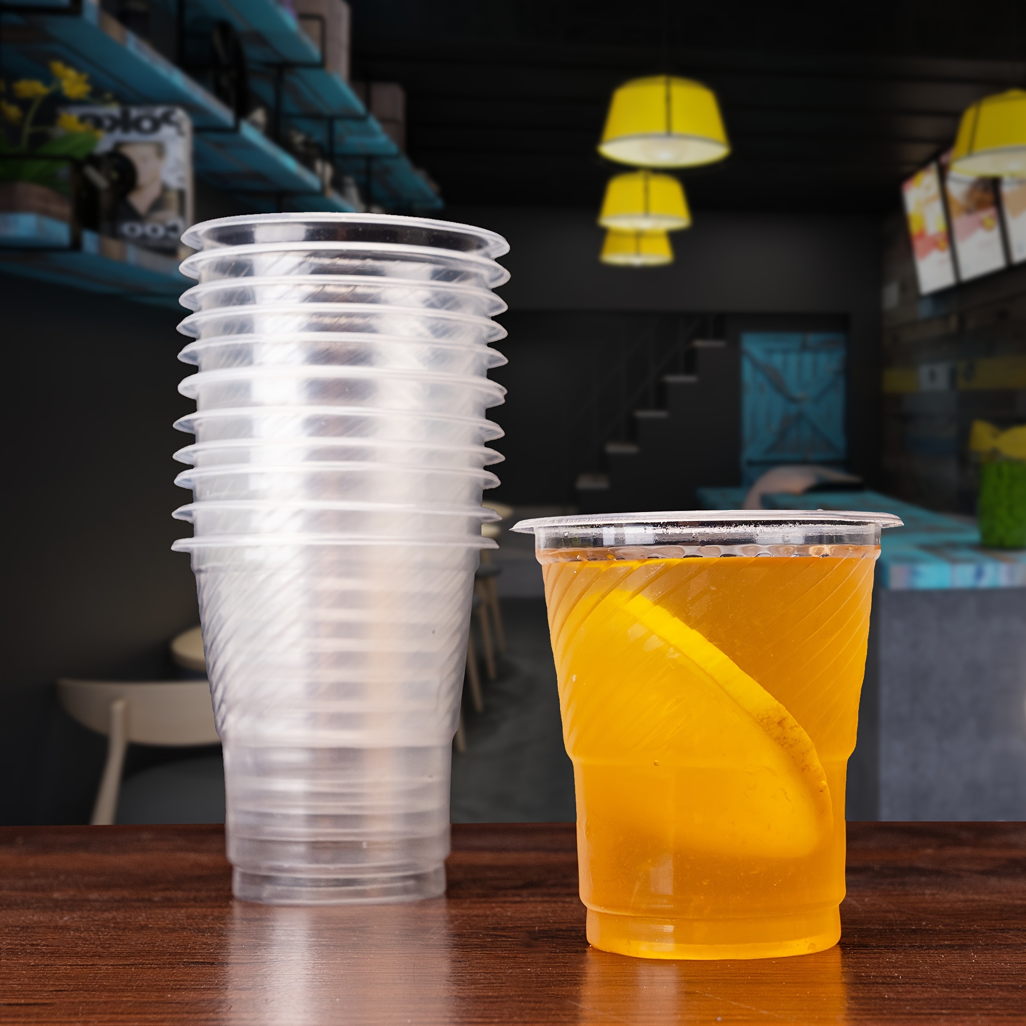 Clear Plastic Cups Disposable Drinking Glasses Bulk Bpa free - Temu