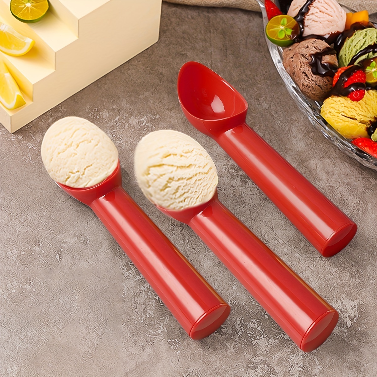 Thickened Plastic Ice Cream Scoop, Creative Fruit Baller, Ice