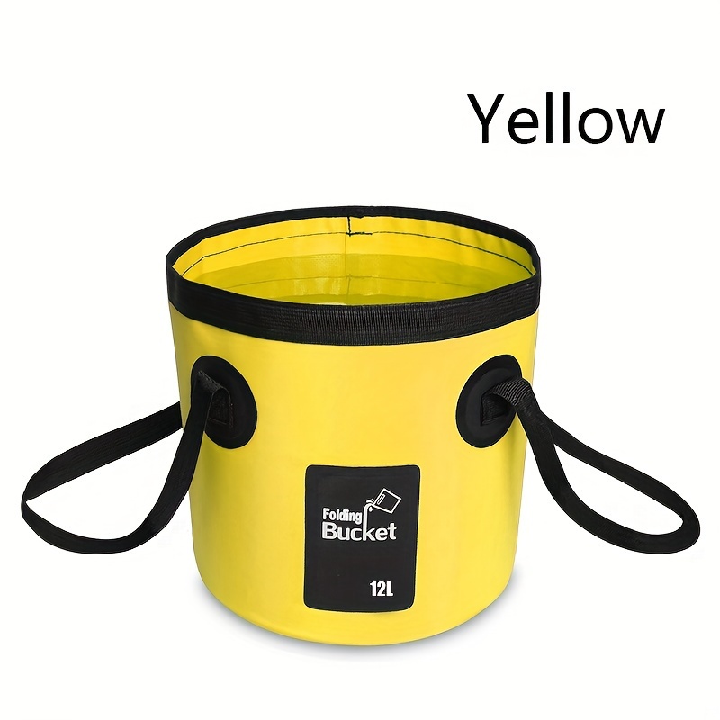 Foldable Bucket With Lid Portable Folding Bucket Washbasin - Temu