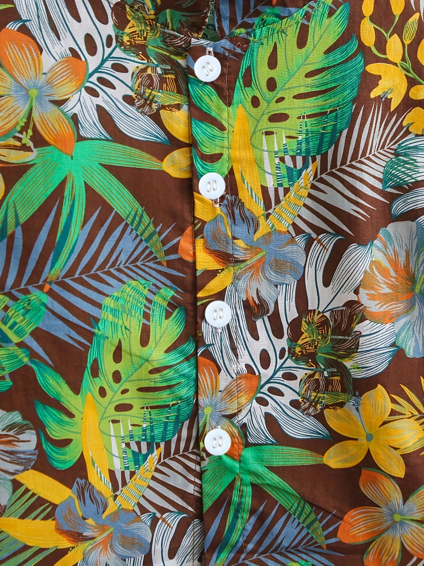 Magliette Hawaiane Bambini - Camicie Estive Maniche Corte Con Stampa Floreale | 6 Mesi-9 Anni - Foto 1