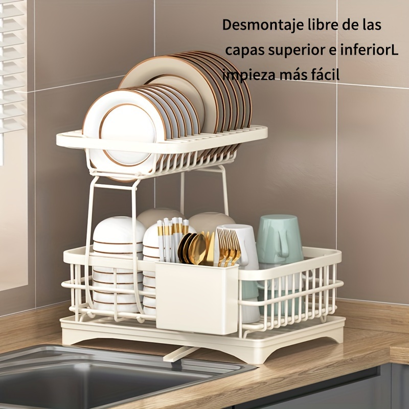 Large-capacity Kitchen Spice Rack Multi-functional Dish Drying