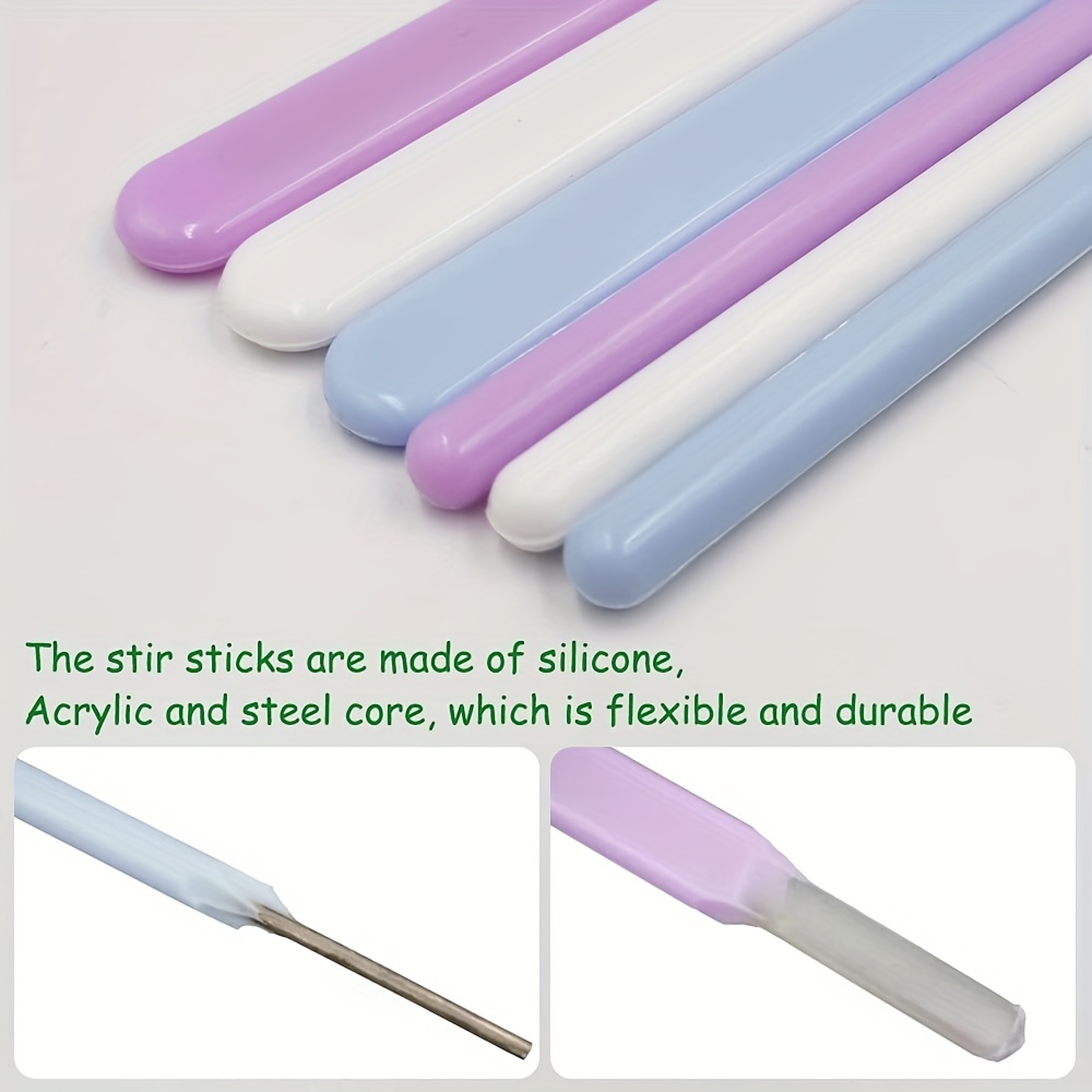 Silicone Stir Stick Mixing Resin Stirring Rods Liquid Paint Epoxy