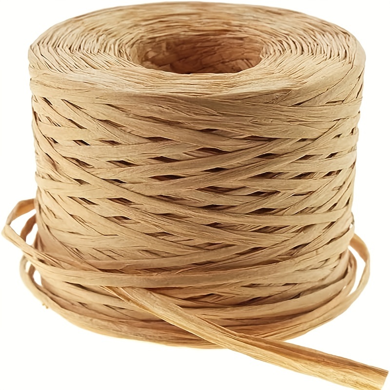 Paper Rope Ribbons for Crafts - Natural Raffia Ribbon Raffia Paper Small