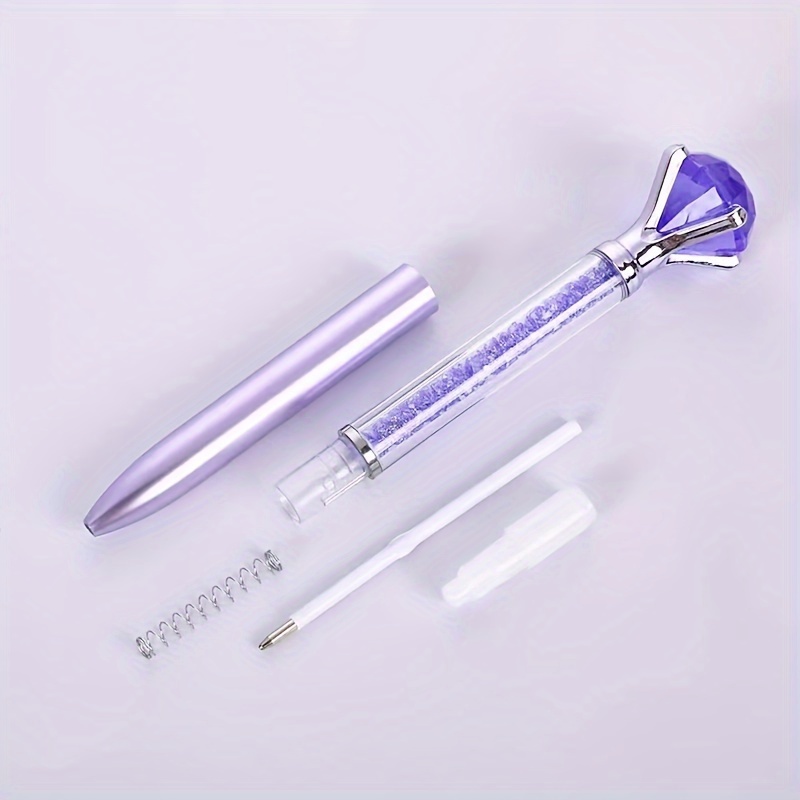 Large Rhinestone Crystal Pen Bullet Ballpoint Pen Creative - Temu