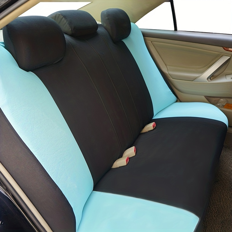 Kaufe Universelles Autositzbezug-Set, atmungsaktives PU-Leder,  Fahrzeugsitzkissen, vollständiger Bezug für das Auto, kompatibel mit Airbag  Fit 5-Seat Auto