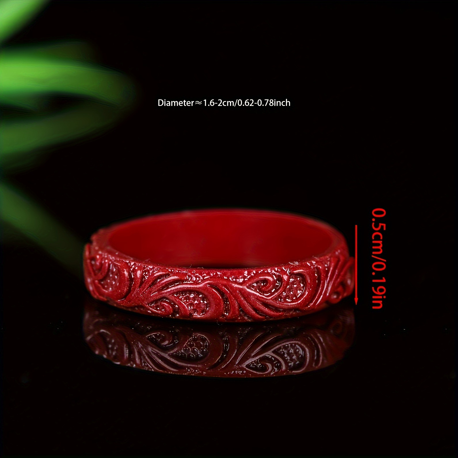 Men's Natural Jute Engraved Ring Unisex