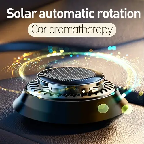 Kreativer Und Niedlicher Solar-auto-luftauslass-aromatherapie-luftreiniger  Mit Automatischer Rotation - Auto - Temu Germany