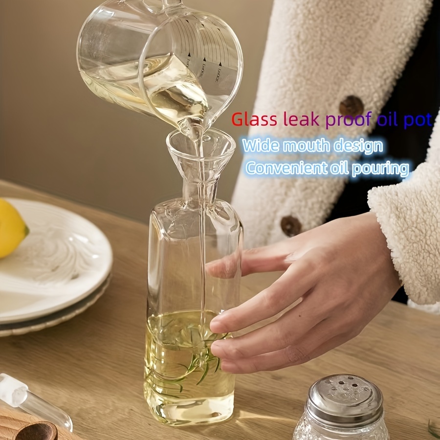 Bouteille d'huile en verre 250 ml, distributeur de vinaigre et d