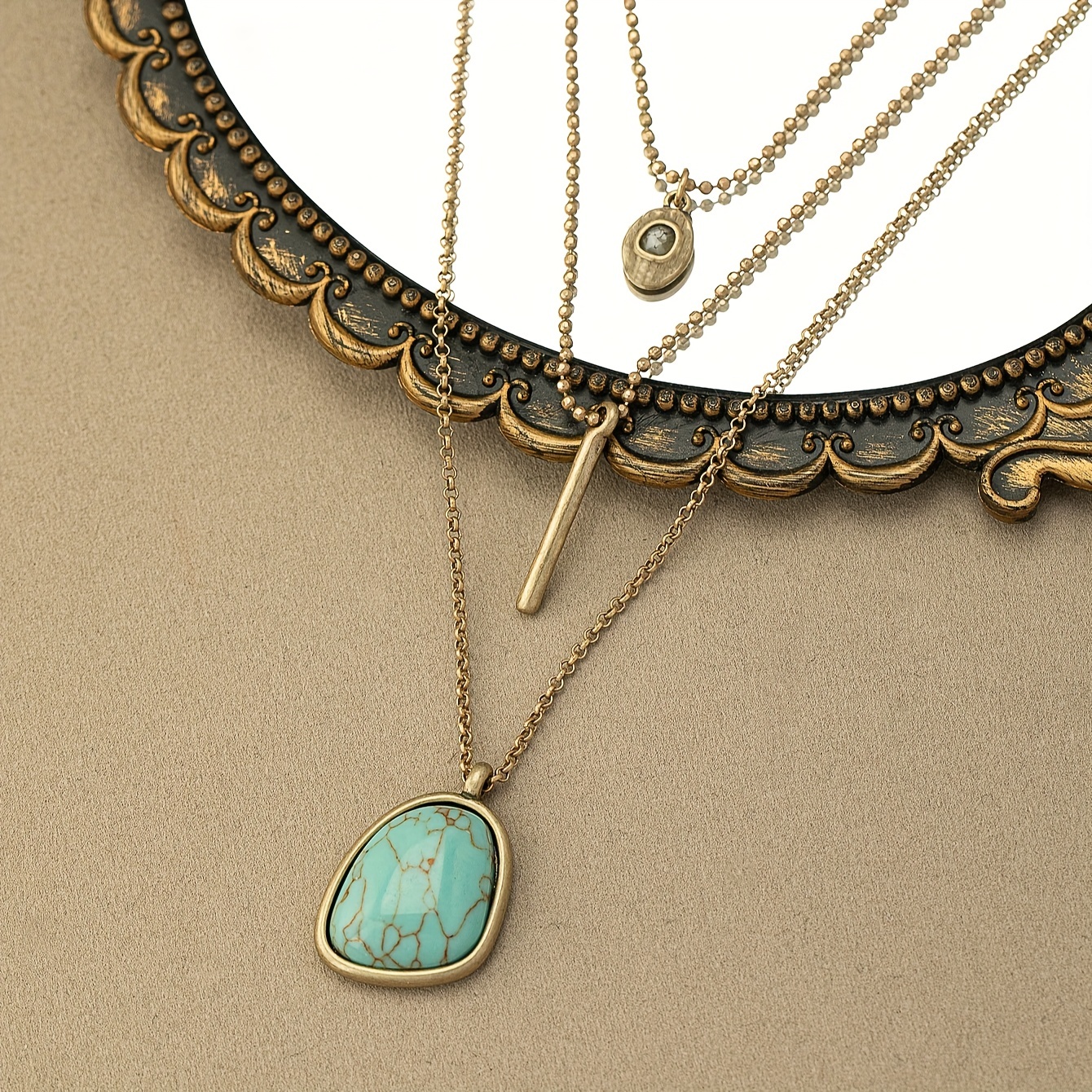 Boho sale layered necklace