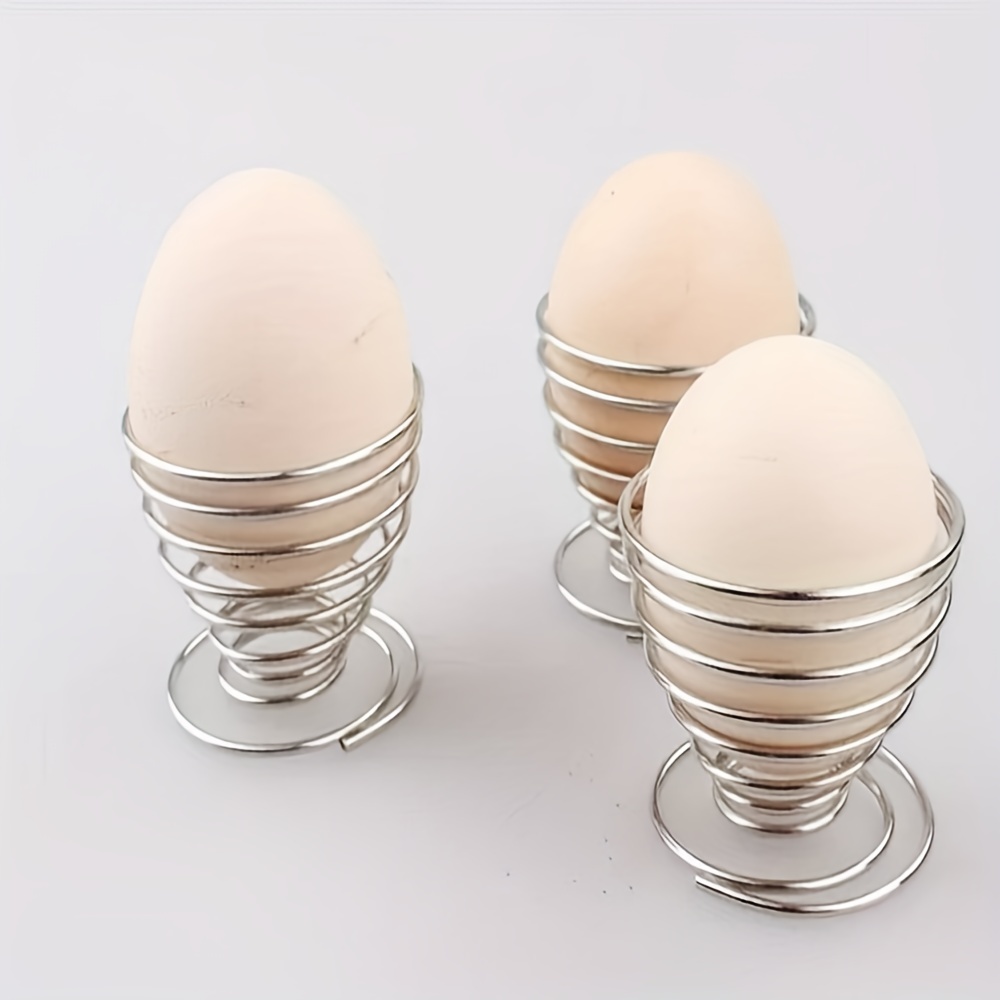 2pcs Egg Cup Egg Holder Silvery Egg Holder Stainless Steel - Temu