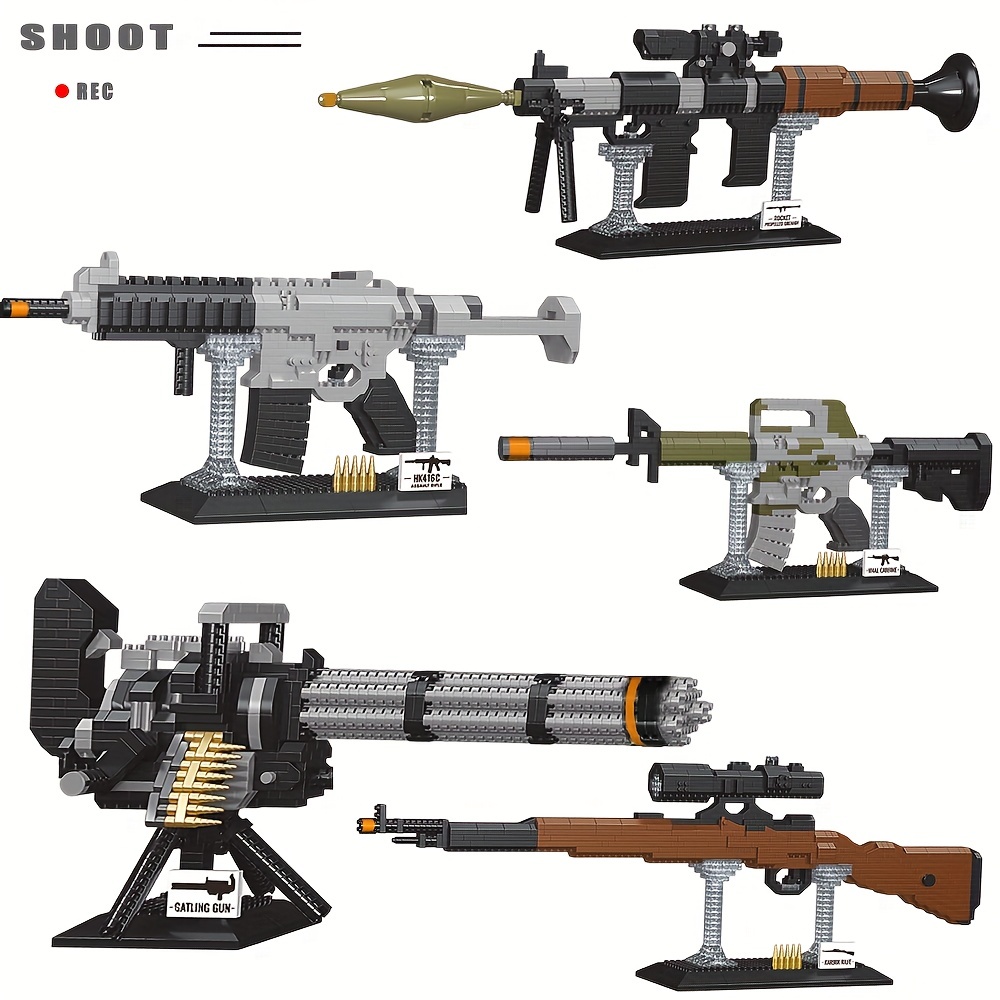 Armas De Brinquedo Sniper & Metralhadora Pressão Dardos Swat