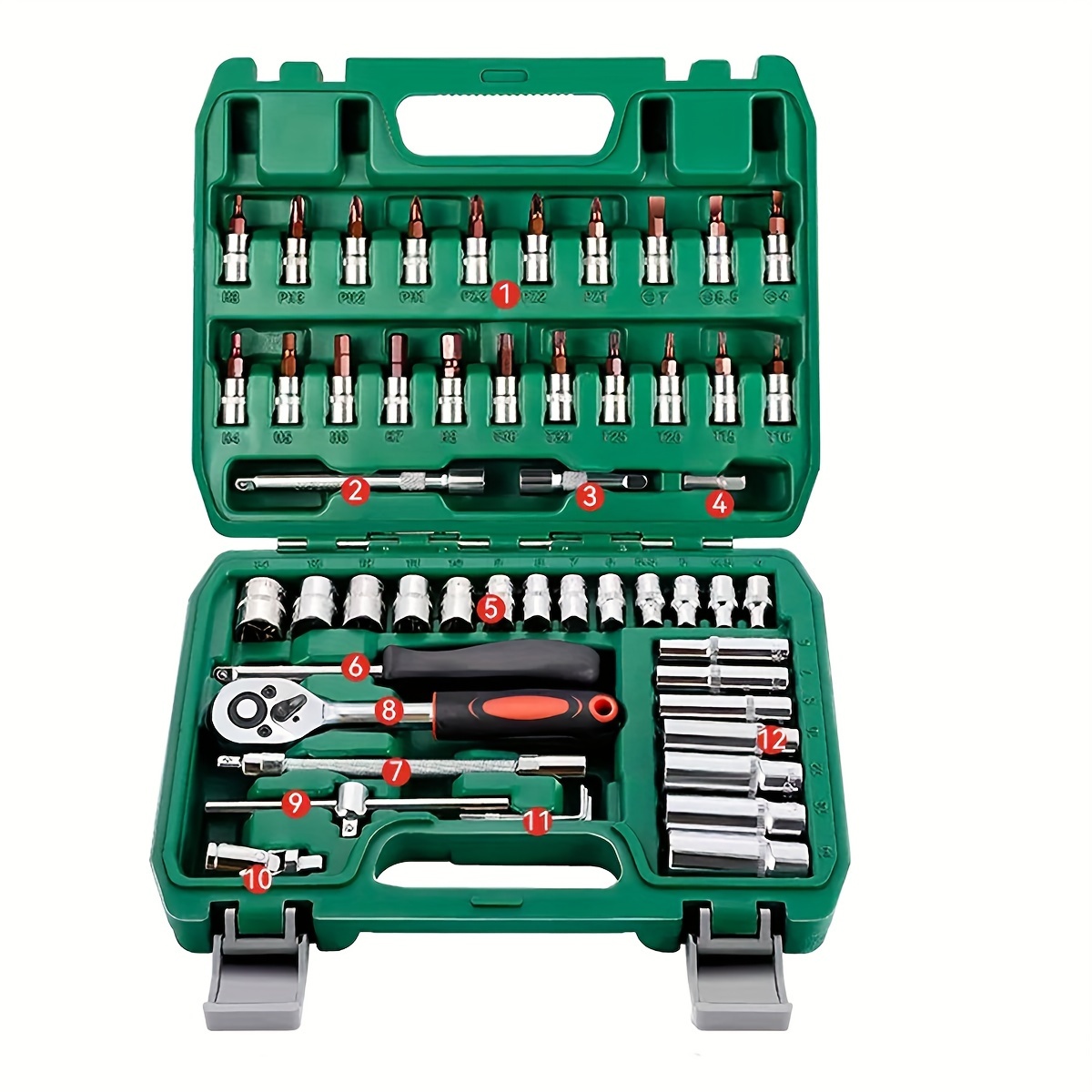 Drive Socket Set Sae Metric Hex Bit Socket Set Ratchet - Temu