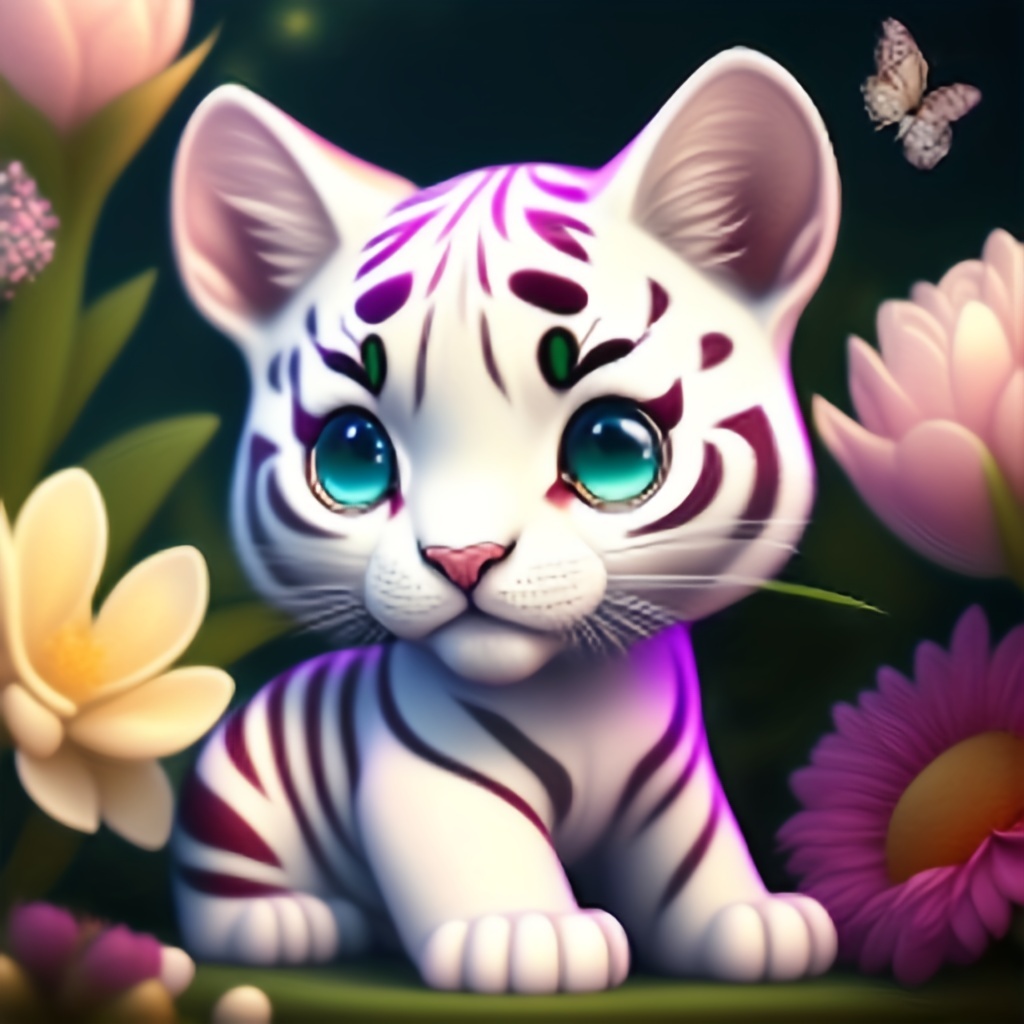 baby white tiger wallpaper with blue eyes