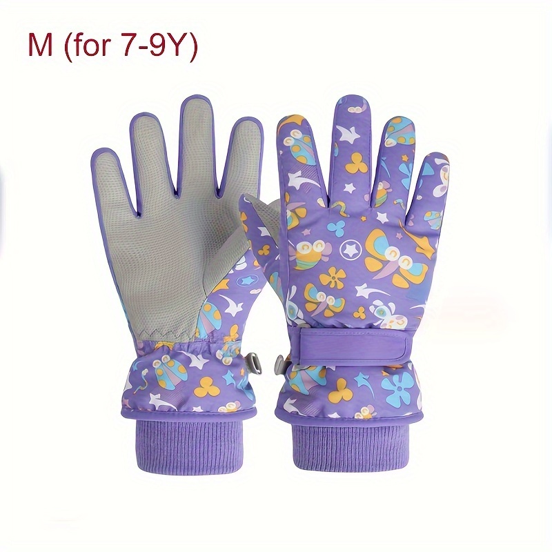 Children's Winter Outdoor Skiing Gloves Warm Keeping Cartoon - Temu