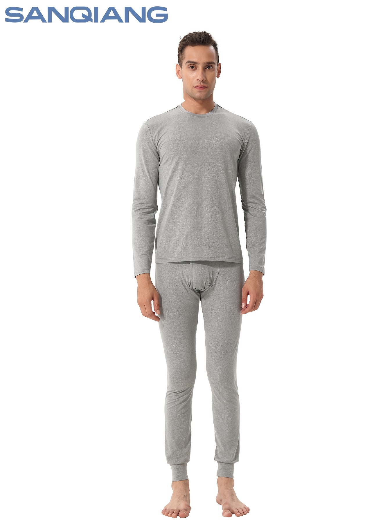 Men's Base Layer Set Thickened Thermal Underwear Set Cold - Temu