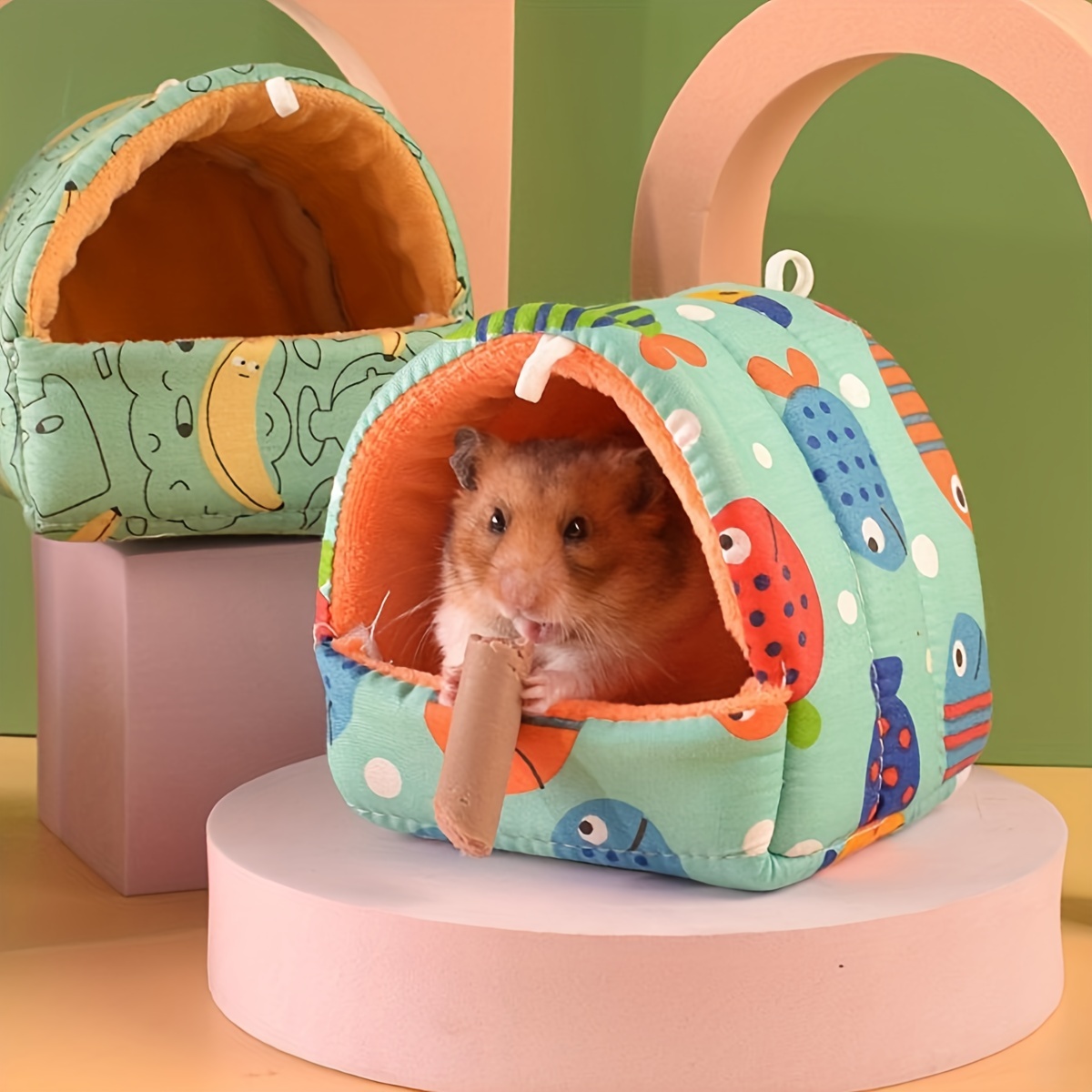 

Cozy Cartoon Guinea Pig Bed - Warm Sleeping Cushion For Small Animals, Perfect For Hamsters, Squirrels, Hedgehogs, And More!