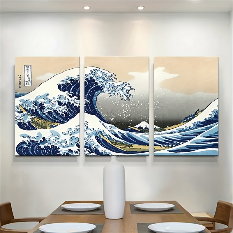 UGZDEA Images sur toile japonaise moderne, portrait de samouraï japonais,  poster moderne décoration poster de peinture, pas de cadre(3x30x40cm,A)