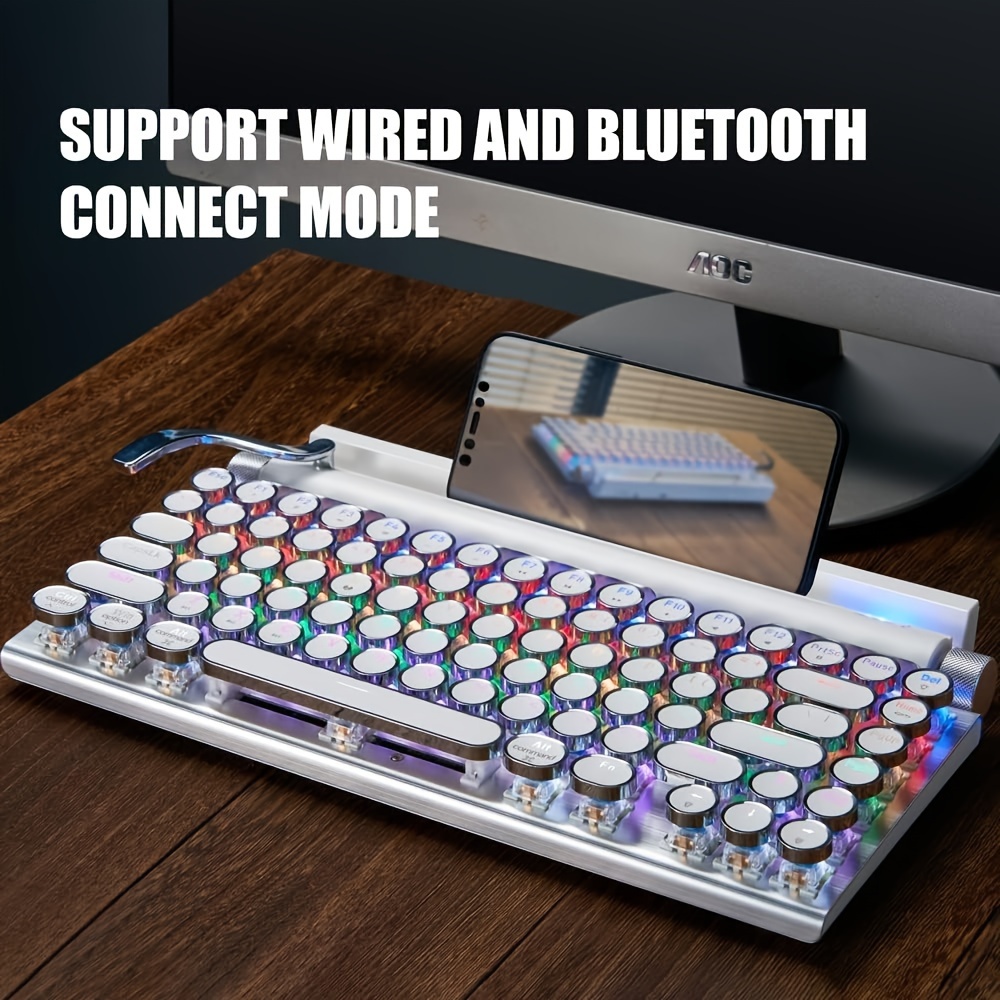 Wired & Wireless Retro Multi-device Mechanical Typewriter, Compact