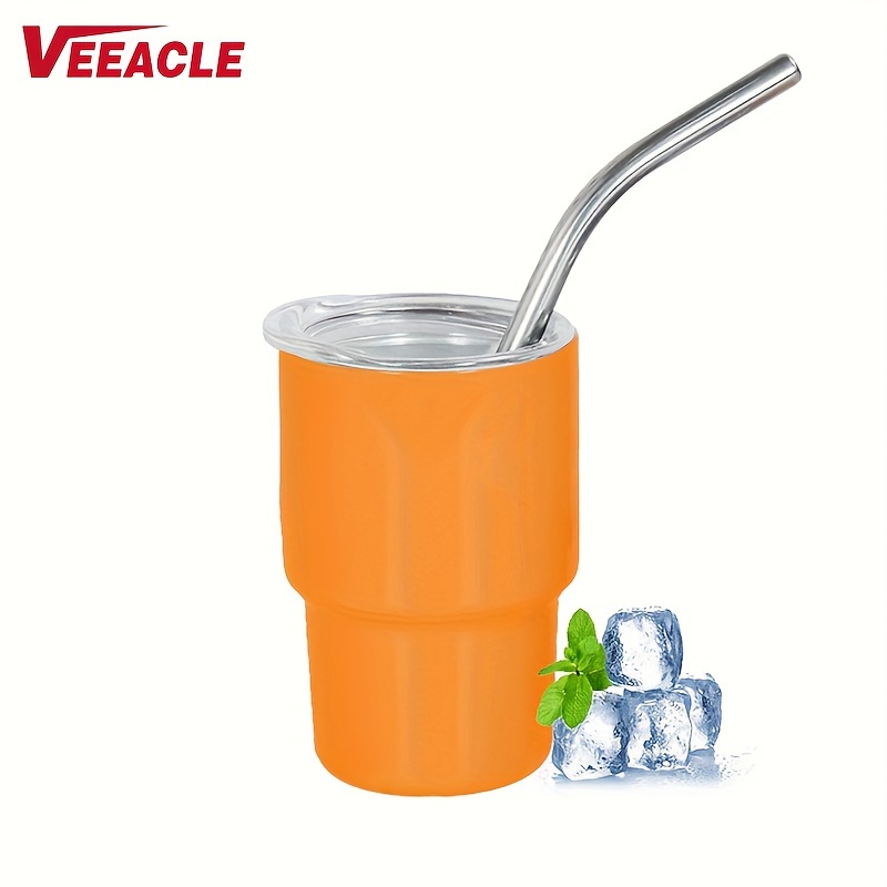 1pc/6pcs 3oz Edelstahl Mini-auto-tasse, Tragbare Bunte Kaffeetasse