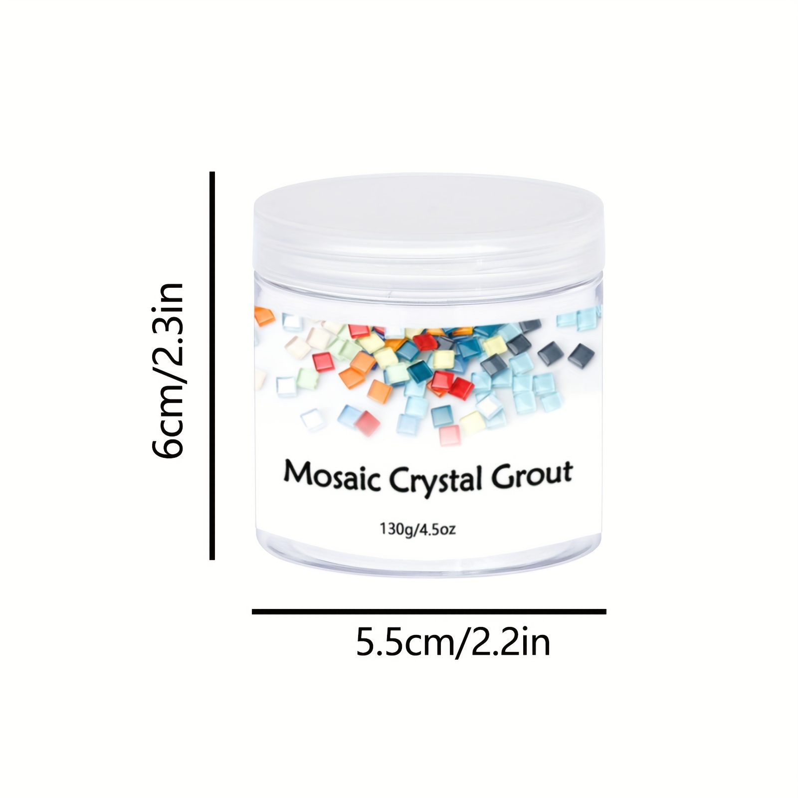 Crystal Translucent White Grout Glue Nano Glass Tiny - Temu