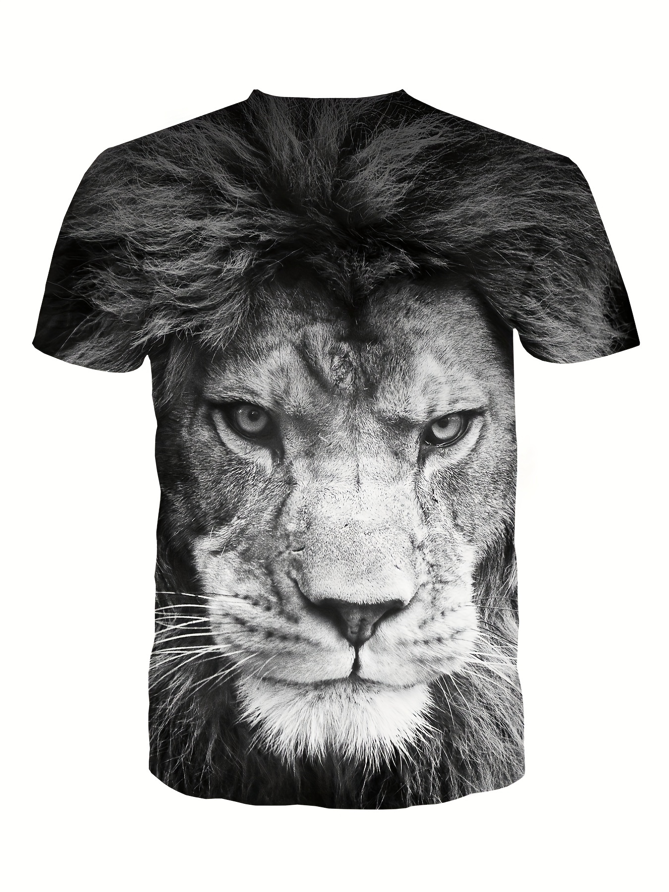 3D Leopard Head T Shirt Animal Photography Print