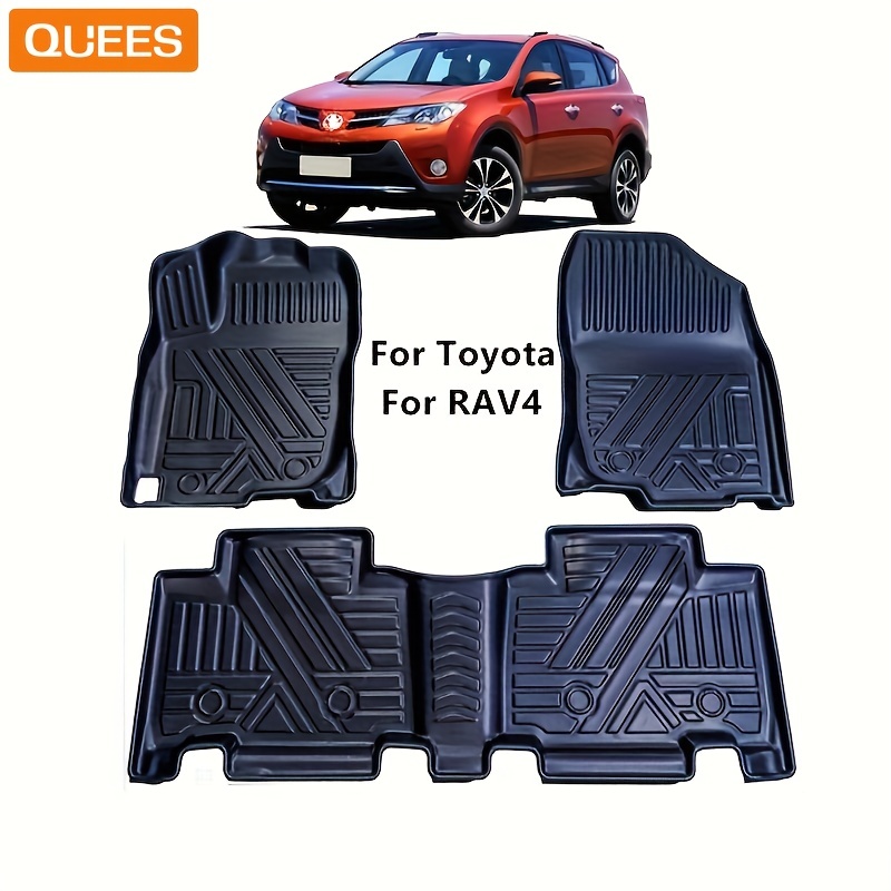 Pour Toyota Pour RAV4 (tous Les Modèles) 2019-2024 3D TPE Premium Tapis De  Sol Toutes Saisons / Revêtements De Sol Imperméables Antidérapants Pour Cha