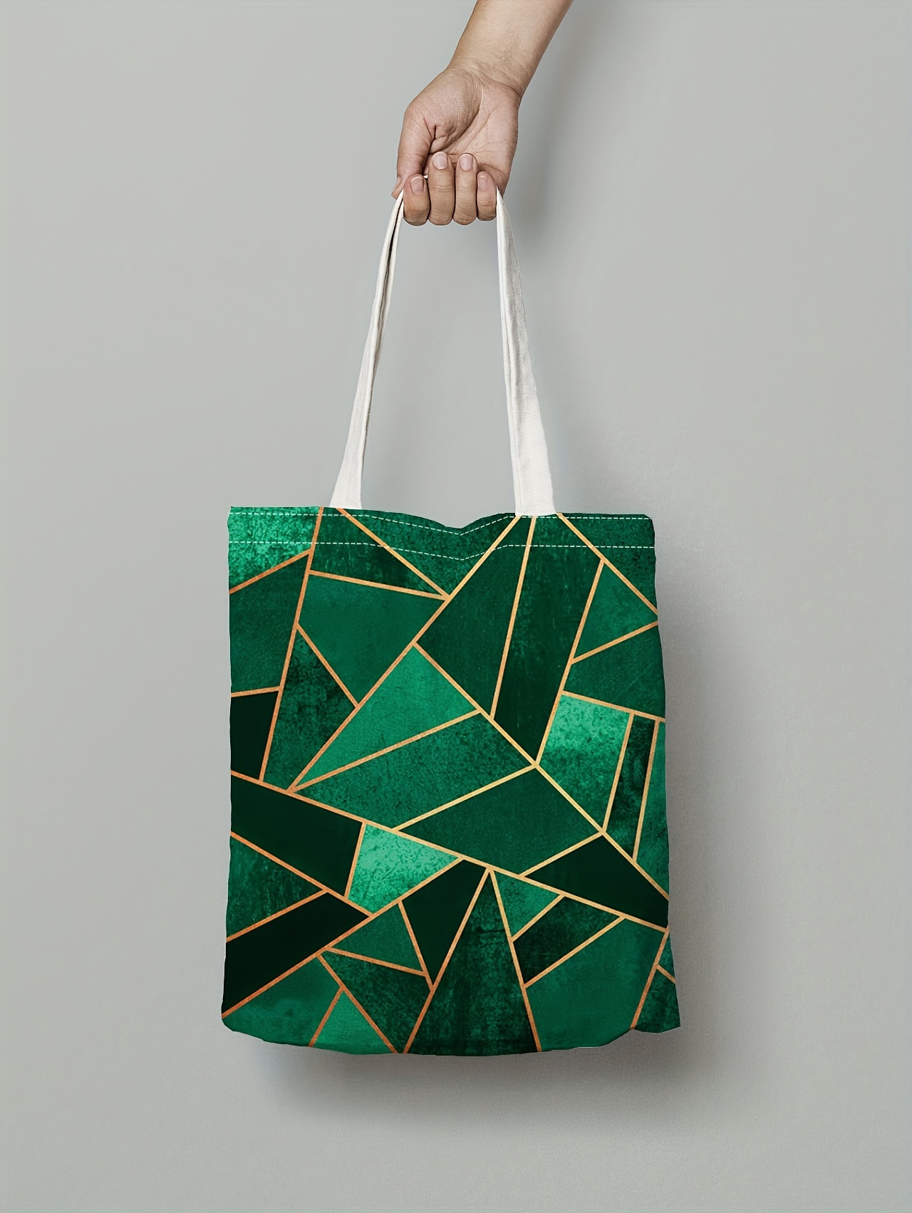 Go Green - Patterned Tote Bag