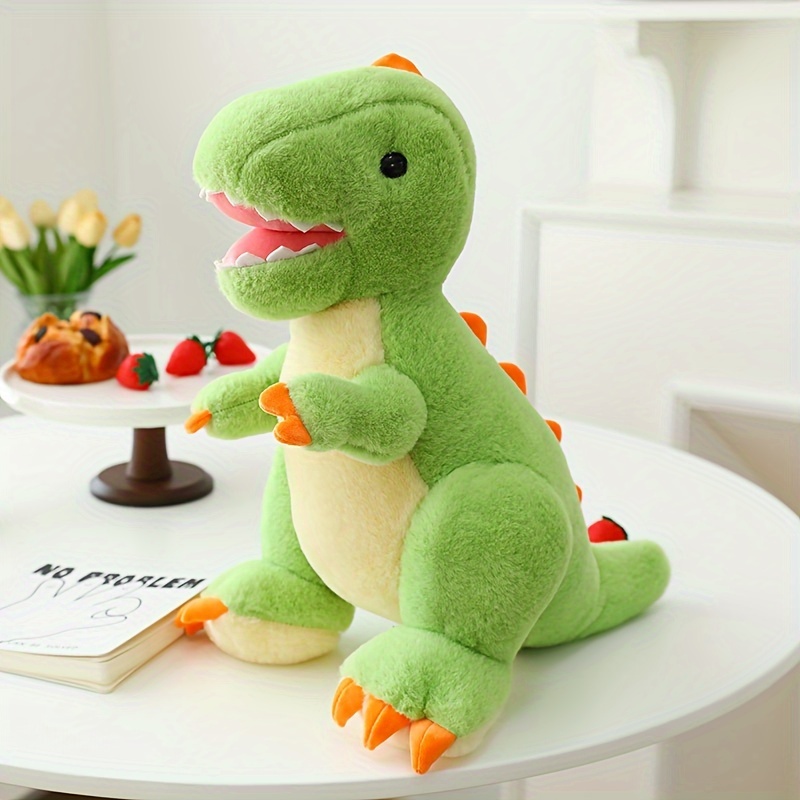 Made by Aliens Dinosaur Stuffed Animal Toy- Cute Soft 16.5 Green Plush T-Rex Tyrannosaurus Dinosaur Gift for Kids.