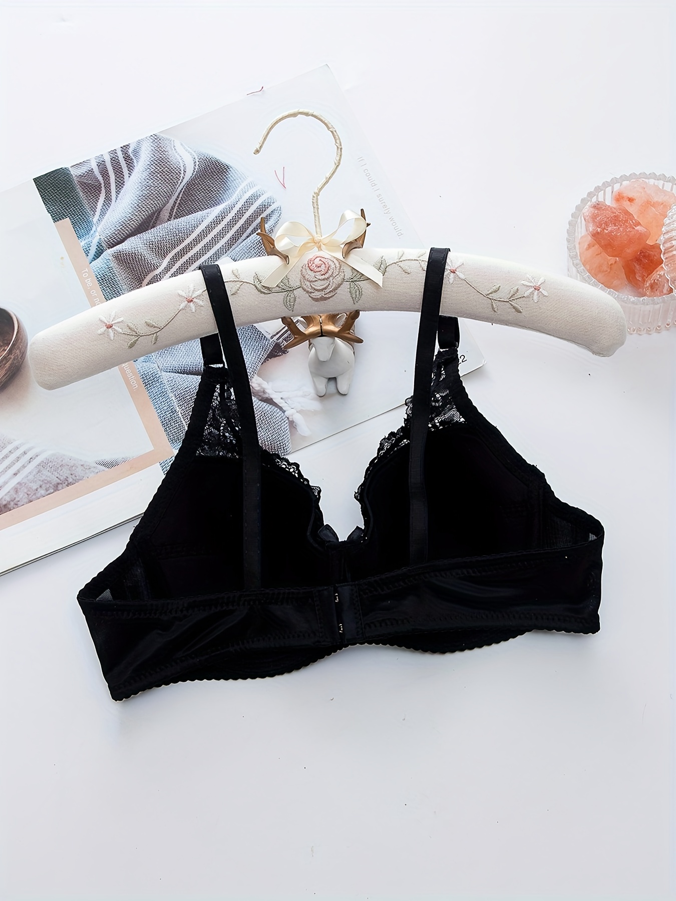 Japanese girls underwear I gather thin cotton before exercise buckle bra  set - AliExpress