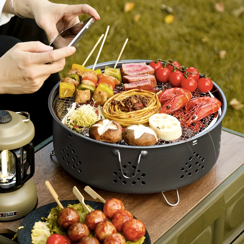 Mini Portable Grill Stove Barbecue Stove Carbon Baking Stove Oven Heating  Stove Cooking Tea Outdoor Camping Picnic Hiking, Kitchen Stuff Cookware  Thanksgiving Halloween Christmas Party Favors Barbecue Tool Accessories -  Temu