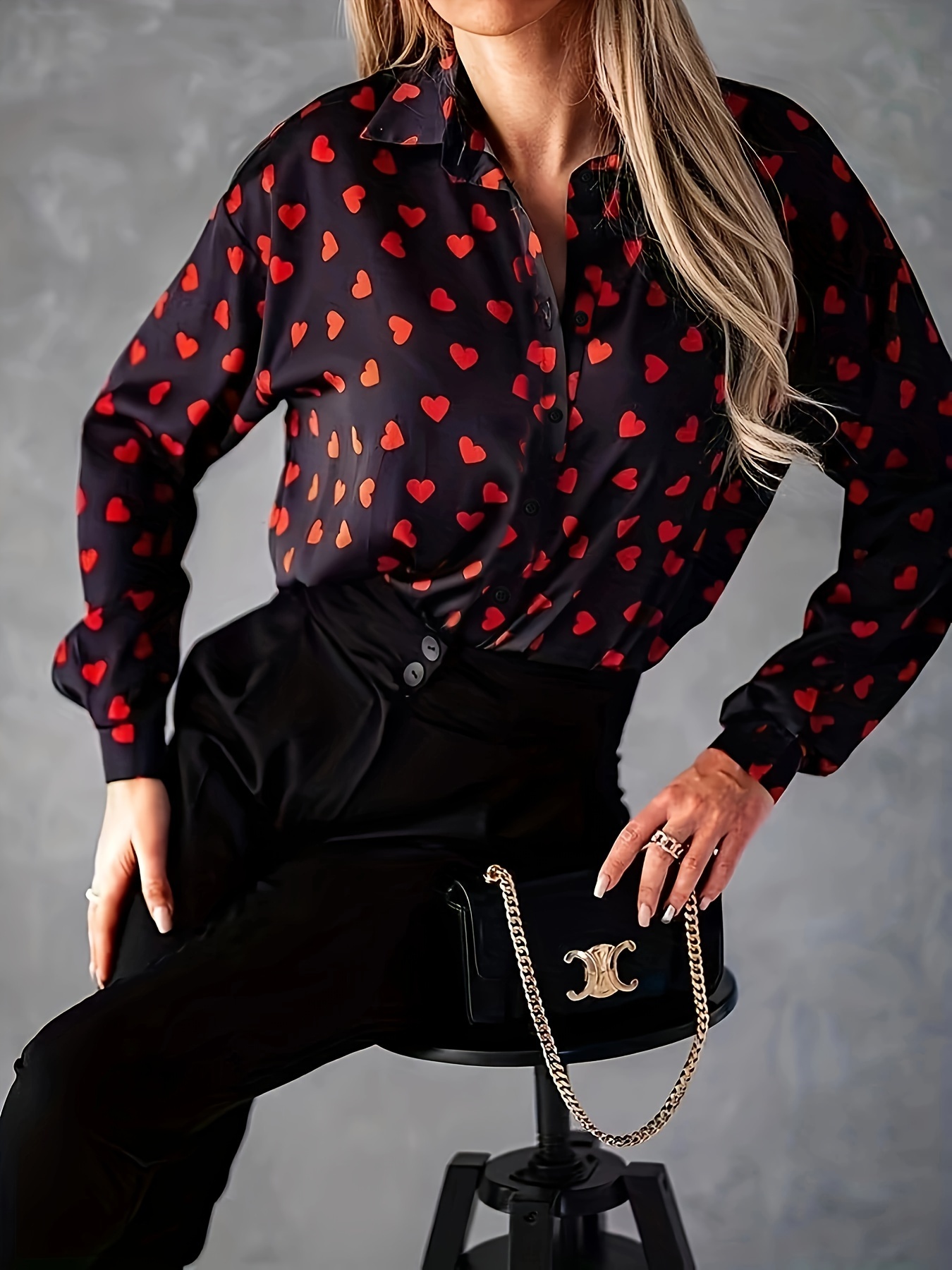 Women's Valentine's Day Casual Outfits Set Plus Size Heart - Temu