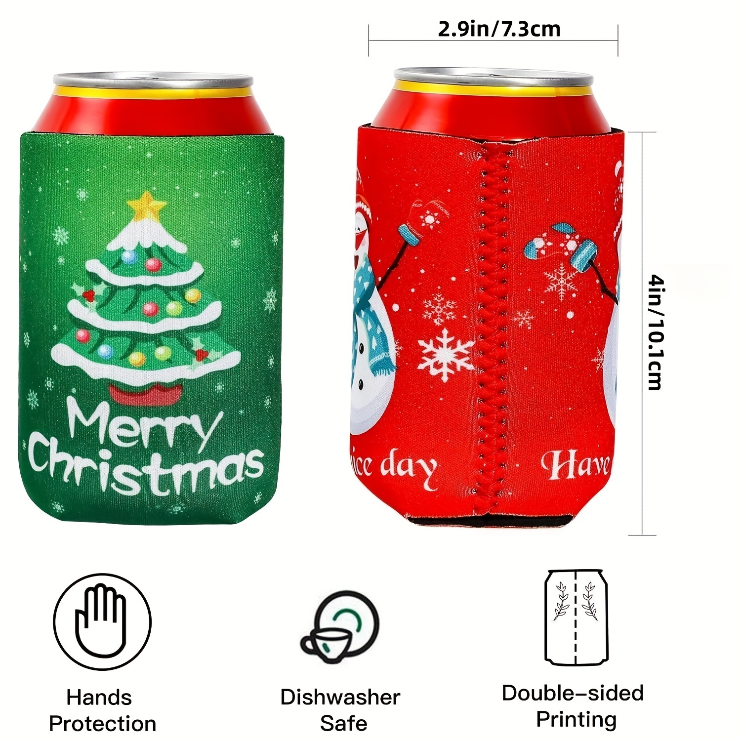 Beer Can Cooler Sleeve Reusable Soft Insulated Neoprene Beer - Temu
