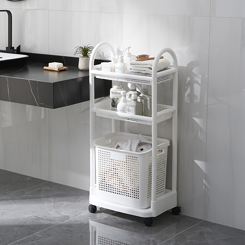 Scaffale da bagno 3 Ripiani salvaspazio mobile sopra lavatrice organizer  parete