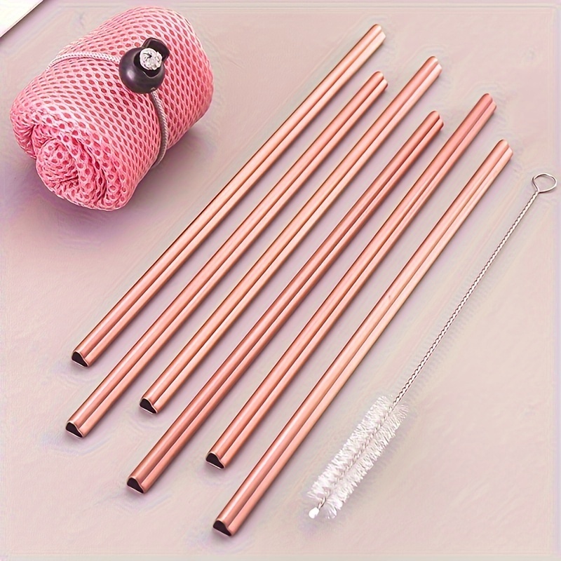 Heat Resistant Silicone Heart Straw With Cleaning Brush - Reusable Straw  For Milk, Water, Cocktails - Decorative Straw For Festivals, Parties,  Weddings, Cocktail Bars, Beaches, And Kitchens - Back To School Supplies -  Temu