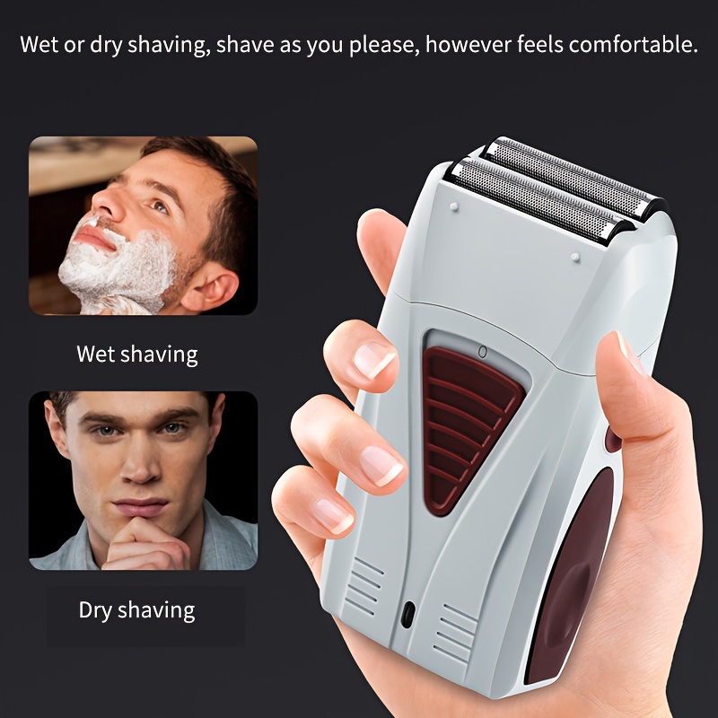 Maquina De Afeitar Para Hombre Profesional Afeitadora Electrica USB  Impermeable