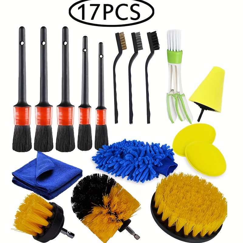 Car Detailing Brush Set: The Ultimate Auto Cleaning Kit For - Temu