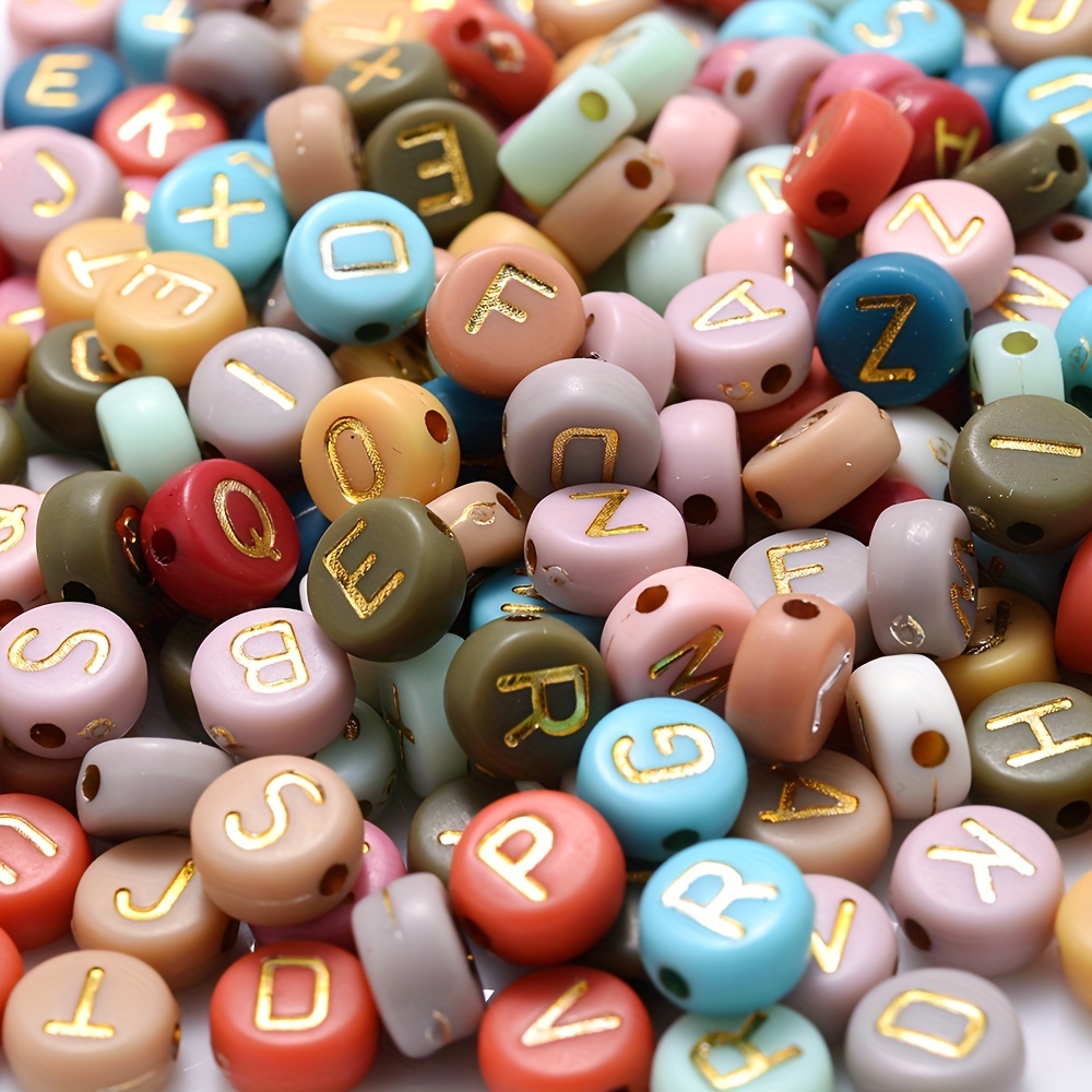 Flat deals alphabet beads