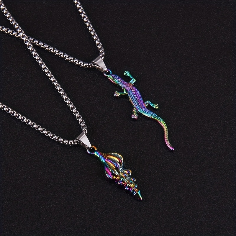 Men's Stainless Steel Ocean Series Pendant Necklace