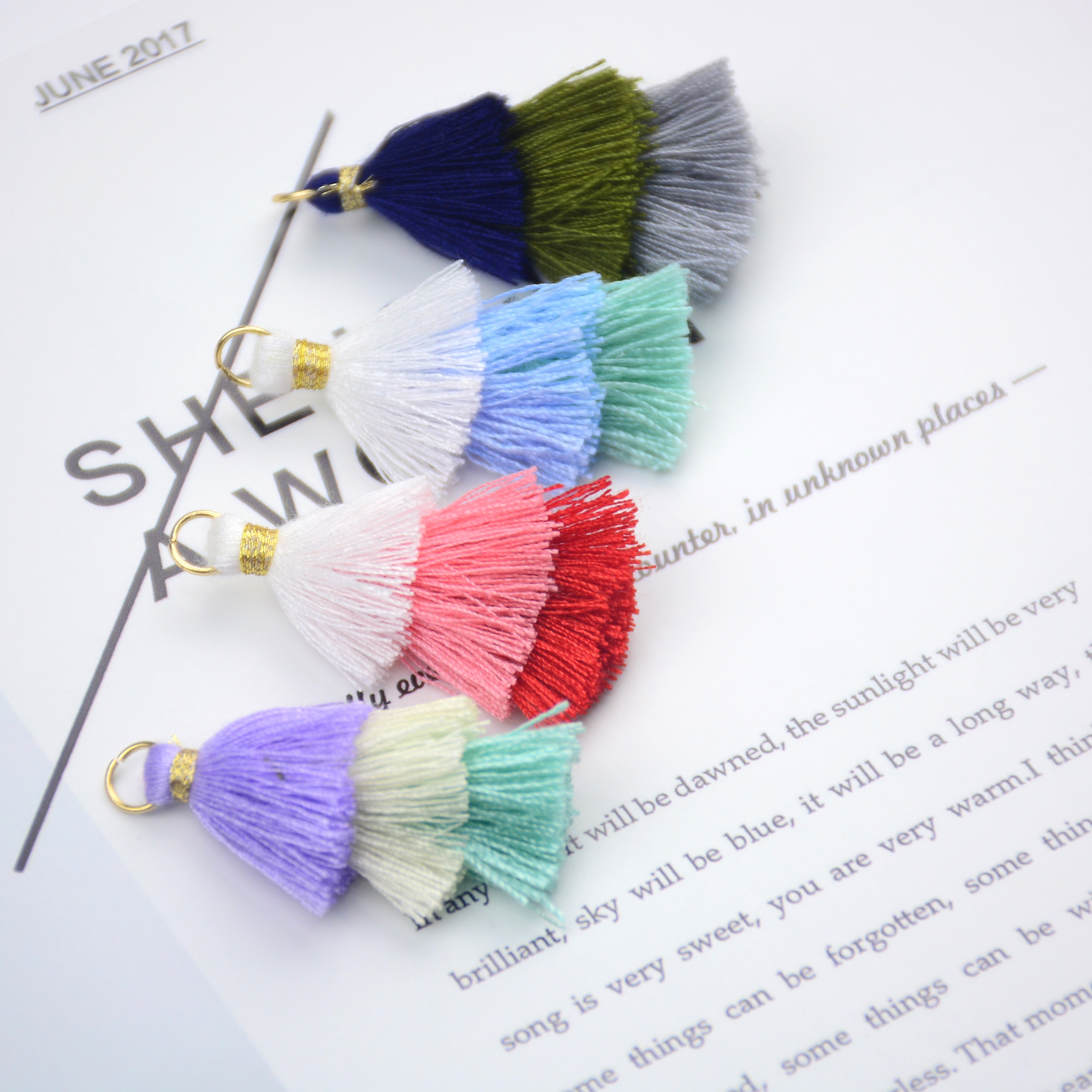 Mini Silk Tassels Handmade Keychain Tassels Bulk Charms - Temu