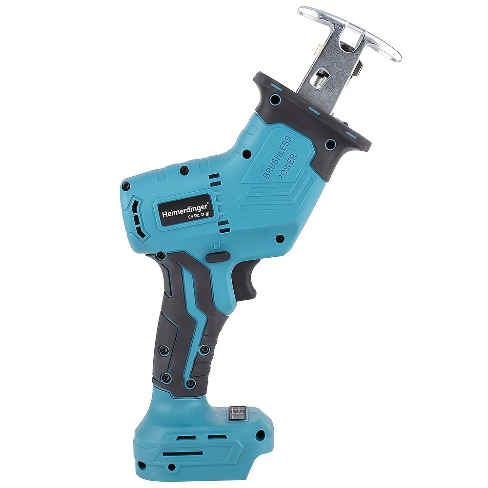 18v Brushless Cordless Reciprocating Saw With Saw Blades, No Battery,  Compatible Below Makita Batteries - Temu