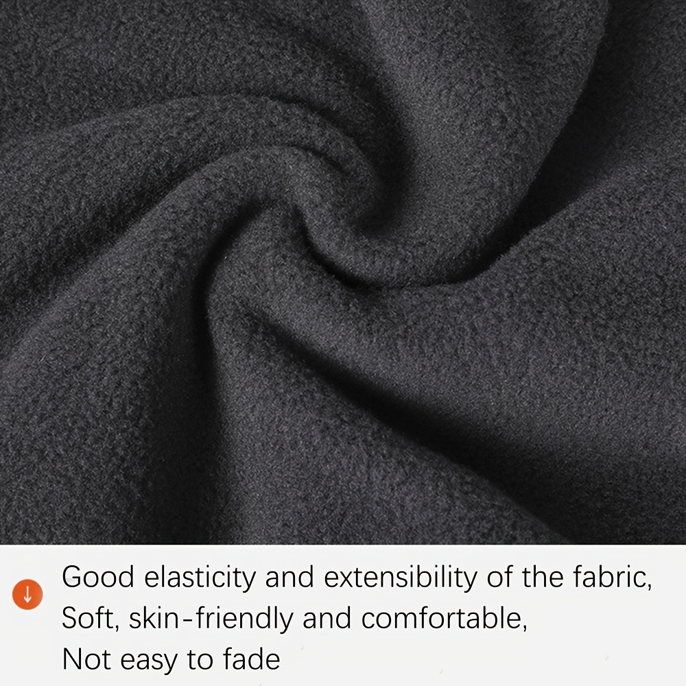 Black Polar Fleece Fabric