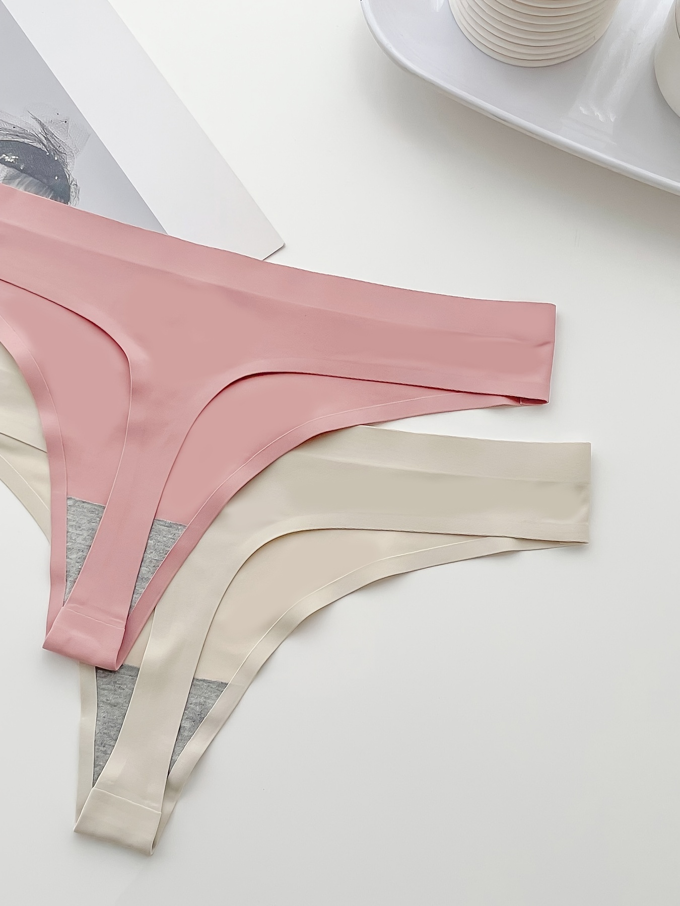Seamless Underwear Woman Silk  Silk Seamless Thong Panties